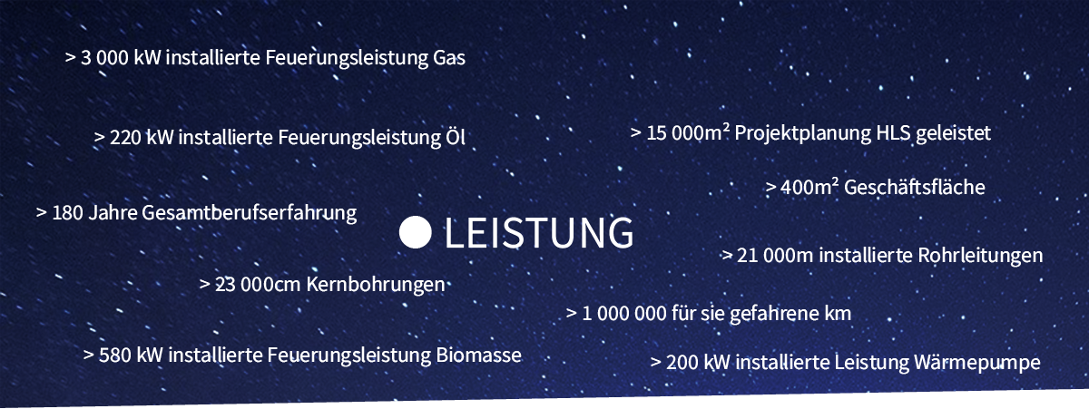 Leistung. Auszugsweise Kennzahlen